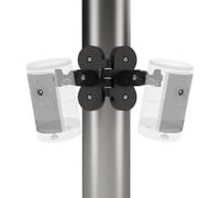 VOMENC 2 in 1 Universal Magnetic Mount Compatible with Security Camera, Aluminum Alloy, 360° Rotation, 180° Adjustment, for Iron Poles