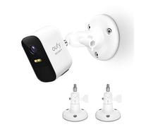 VOMENC Adjustment Wall Mount Holder Compatible with Eufycam 2c,Eufycam 2,Eufycam E and Other Eufycams Compatible Models，1/4" Screw Eufycam Wall Mounts (2PACK, White)