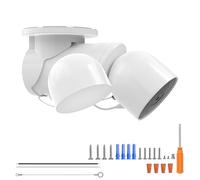 VOMENC Eave Mount with Anti-Drop Security Chain for Google Nest Cam with Floodlight Outdoor Camera - ABS Stability Protective Bracket Google Nest Flood Light Camera Outdoor Eave Mounting (1pack)