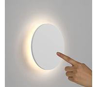 VOMI LED Round Wall Lights Indoor Dimmable Smart Touch Sensor Wall Lamp 3 Color Temperature Adjustable Modern Wall Sconce Lighting 15W for Living Room Bedroom Hallway Dining Room Stairs,White