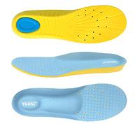 VoMii for PU Memory Foam Insoles, Arch Support Sports Comfortable Breathable Plantar Fasciitis Insoles for Men Women and Kids, Providing Shock Absorption and Cushioning, L(Men's 8-12/ Women 10-15)