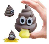 Vomiting Poo Stress Ball Squishy Poo Toys for Stress Relief,2pcs Poo Prank Toys The Puking Ball Fake Poop Sick Toy Sensory Toy,Funny Poo Joke Gifts for Kids Adults Teenage Christmas Stocking Filler