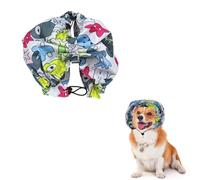 vomvomp Adjustable Dog Shower Cap Waterproof Ear Protection for Small Pets, One Size (Fits Small Pets), Multicolor, Polyester, Waterproof Fabric, Hand Wash Only