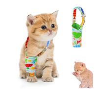 vomvomp Cat Recovery Sleeve Single Front Leg Sleeve No Lick Sleeve Cat Overgrooming Sleeve with Shoulder Strap Alternative Cone Collar for Cats Front Leg Protector Suffers from Anxiety