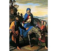 Von Carolsfeld Flight Into Egypt Biblical Painting Unframed Wall Art Print Poster Home Decor Premium