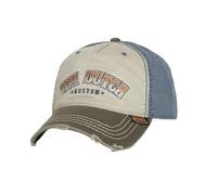Von Dutch Adult Baseball Cap with Embroidered Distressed Effect Retro Skull, Brown/Beige/Blue/Orange, One Size