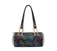 Von Dutch Barrel Bag, Vegan Leather Shoulder Bag, Neon Logo