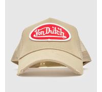 Von Dutch Beige Multi Distressed Trucker Cap OSFM