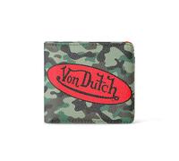 Von Dutch Bi-Fold Wallet, Vegan Leather, Camo Stamp, 3.75"H x 4.25"W, Bi-fold Script Wallet