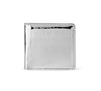 Von Dutch Bi-Fold Wallet, Vegan Leather, Silver, 3.75"H x 4.25"W, Bi-fold Script Wallet