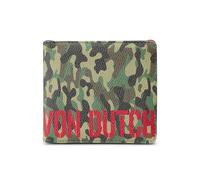Von Dutch Bi-Fold Wallet, Vegan Leather, Slim Unisex Design for Men & Women, Camouflage, 3.75"H x 4.25"W, Bi-fold Overprint Wallet