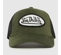 Von Dutch Black & Green Velvet Trucker Cap One Size
