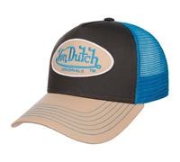 Von Dutch Boston Oval Patch Trucker CapDutch Baseball Cap (One Size - Navy-Brown)