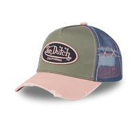 Von Dutch - Cap for men and women, adjustable, Pink/Blue/Dark Khaki, One Size