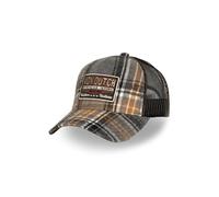 Von Dutch Car TU Adult Plaid Flannelle Baseball Cap with Net