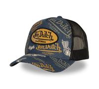 Von Dutch Casual Baseball Cap California Design Breathable Mesh Blue Yellow Trucker Style