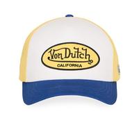 Von Dutch Classic Baseball Cap, Breathable Mesh, White and Blue, California Design, Adjustable