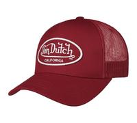 Von Dutch Classic Oval Logo CapDutch Women/Men - Trucker Cap Baseball mesh Snapback, with Peak All-Season Spring Summer Autumn Winter - One Size red