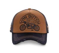 Von Dutch Crew Cap 6 Brown and Black, Brown, One size
