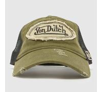 Von Dutch Green Multi Distressed Trucker Cap OSFM