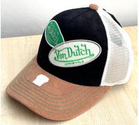 Von Dutch Oval Patch Russel Multi Trucker CapDutch baseball cap (One Size - black-white)