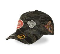 Von Dutch Kamo Men's & Women's Cap, Adjustable Baseball Cap, Dark Khaki/Brown/Black/Orange, One Size