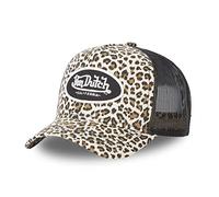 Von Dutch Leo Print Trucker CapDutch Women - Cap Baseball mesh Snapback, with Peak, Peak All-Season Spring Summer Autumn Winter - One Size Beige