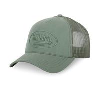 Von Dutch Men's and Women's Adjustable Trucker Logo Cap, khaki, One Size