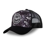 Von Dutch Men's and Women's Bandana Cap, Adjustable Trucker Cap with Snapback, Black, White, Size U, Black, One Size