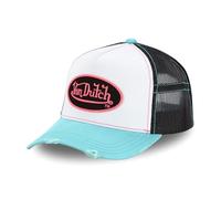 Von Dutch Men's and Women's Trucker Summer Cap Blue PNK | Unisex, adult 55.5-60 cm, snapback closure, sweatband, stiff mesh, curved peak, streetwear