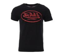Von Dutch Men's Black T-Shirt Log VD, Black, L