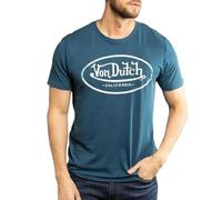 Von Dutch Men's Blue T-Shirt OG2, Blue, L