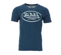 Von Dutch Men's Blue T-Shirt OG2, Blue, XL