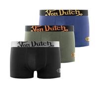 Von Dutch Men's Vd/1/Bc/Pk3 Boxer Briefs, Khaki/Orange/Grey/Navy/Black/Yellow, M (Pack of 3)