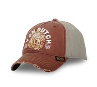 Von Dutch Men's & Women's 100% Cotton Baseball Cap Fire Adjustable, Brick/Khaki, One Size