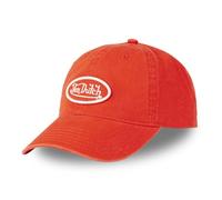 Von Dutch Men's & Women's 100% Cotton Cap, Dad Cap LOG, Adjustable, Orange, One Size