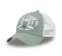 Von Dutch Men's & Women's Adjustable Cap, Flying Eye Trucker Cap, Light Green/White, One Size