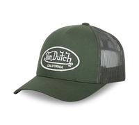 Von Dutch LOFB Miami Embroidered Patch Baseball Cap with Mesh, dark khaki, One Size