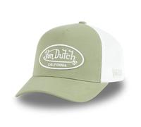 Von Dutch Men's & Women's Adjustable Cap, LOF Trucker Cap, Adjustable with Strapback, Light Green/White, One Size