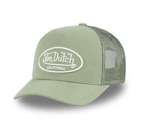 Von Dutch Men's & Women's Adjustable Cap, LOF Trucker Cap, Adjustable with Strapback, Light Khaki Green, One Size