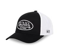 Von Dutch Men's & Women's Adjustable Cap, LOF Trucker Cap, Adjustable with Strapback, Black / White, One Size