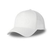 Von Dutch Adult Baseball Cap with Rubber Print Log Logo, white, One Size