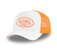 Von Dutch Men's & Women's Adjustable Cap, Neon Trucker Cap, White/Fluorescent Orange, One Size