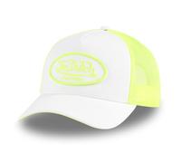 Von Dutch Men's & Women's Adjustable Cap, Trucker Cap Fluo TU, White/Neon Yellow, One Size