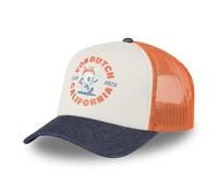 Von Dutch Men's & Women's Adjustable Cap, Trucker Crew Cap, Orange/Black/Navy Blue, One Size