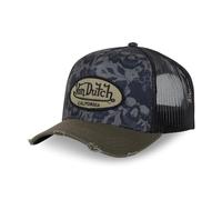 Von Dutch Men's & Women's Adjustable Cap, Trucker Print Cap, Khaki/Black, One Size
