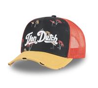 Von Dutch Men's & Women's Adjustable Cap, Trucker Print Cap, Yellow/Orange/Black, One Size