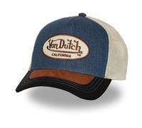 Von Dutch Trucker Cap with Mesh Adult Mix Material Shield, Black/Brown/Blue/Beige, One Size