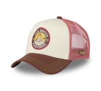 Von Dutch Men's & Women's Adjustable Surf Trucker Cap, Beige/Brown/Red, One Size