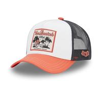 Von Dutch Men's & Women's Adjustable Surf Trucker Cap, Orange/White/Black, One Size